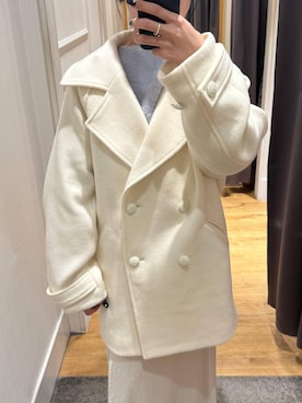 「アイテム（ピーコート）」を使った、moriさん（レディース・148cm・20代）の秋コーディネート