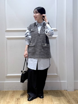 「アイテム（シャツワンピース）」を使った、moriさん（レディース・148cm・20代）の秋コーディネート