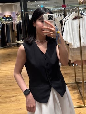 「アイテム（パンプス）」を使った、moriさん（レディース・148cm）の夏コーディネート