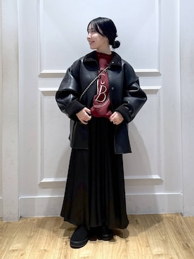 「アイテム（スリッポン）」を使った、moriさん（レディース・148cm・20代）の秋コーディネート