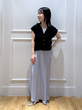 「A part by（アパートバイ）のアイテム」を使った、moriさん（レディース・148cm）の夏コーディネート