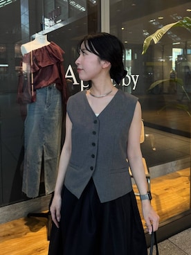 「アイテム（パンプス）」を使った、moriさん（レディース・148cm）の夏コーディネート