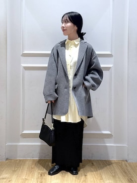「アイテム（シュシュ）」を使った、moriさん（レディース・148cm）の秋コーディネート