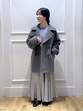 「アイテム（ピーコート）」を使った、moriさん（レディース・148cm・20代）の秋コーディネート