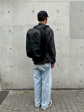 「アイテム（バックパック/リュック）」を使った、WEXLEY Japanさん（メンズ・177cm）の夏コーディネート