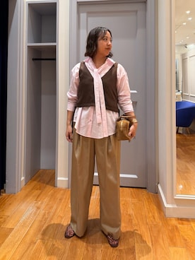 「grace grace （グラスグラス）のアイテム」を使った、yamaiさん（レディース・163cm）の秋コーディネート