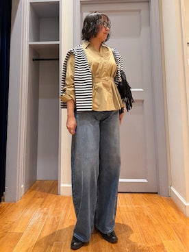 「NOLLEY’S（ノーリーズ）のアイテム」を使った、yamaiさん（レディース・163cm）の秋コーディネート