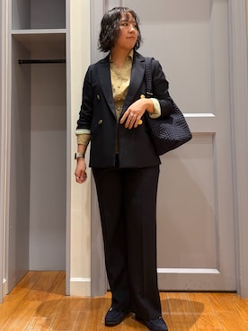 「NOLLEY’S（ノーリーズ）のアイテム」を使った、yamaiさん（レディース・163cm）の秋コーディネート
