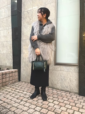 「アイテム（その他アウター）」を使った、yamaiさん（メンズ・163cm）の冬コーディネート