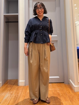 「grace grace （グラスグラス）のアイテム」を使った、yamaiさん（レディース・163cm）の秋コーディネート