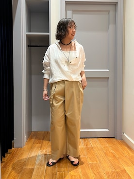 「Rie Miller（リエミラー）のアイテム」を使った、yamaiさん（レディース・163cm）の春コーディネート