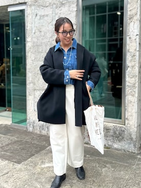 「NOLLEY’S（ノーリーズ）のアイテム（その他アウター）」を使った、yamaiさん（メンズ・163cm）の冬コーディネート