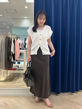 「NOLLEY’S（ノーリーズ）のアイテム」を使った、kandaさん（レディース・162cm）の夏コーディネート