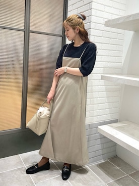 「ビジネス」｜「アイテム（ワンピース/ドレス）」を使った、asunaさん（レディース・162cm）の秋コーディネート