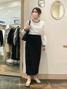 「綺麗めコーデ」｜「アイテム（バレエシューズ）」を使った、saki7211さん（レディース・157cm）の秋コーディネート