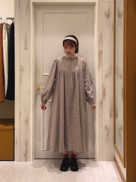 「Samansa Mos2（サマンサ モスモス）のアイテム（アクセサリー）」を使った、ヒラノキサさん（レディース・155cm）の秋コーディネート