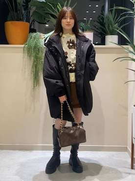 「アイテム（ブルゾン）」を使った、ゆーみさん（レディース・156cm・20代）の秋コーディネート