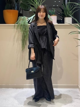 「アイテム（オールインワン・サロペット）」を使った、ゆーみさん（レディース・156cm・20代）の秋コーディネート