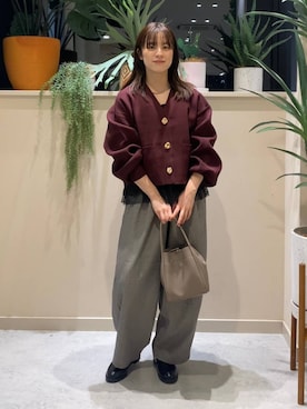 「LOWRYS FARM（ローリーズファーム）のアイテム（タンクトップ）」を使った、ゆーみさん（レディース・156cm）の秋コーディネート