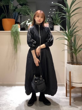 「アイテム（ワンピース/ドレス）」を使った、ゆーみさん（レディース・156cm・20代）の秋コーディネート