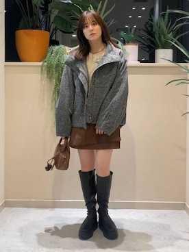 「アイテム（ブルゾン）」を使った、ゆーみさん（レディース・156cm・20代）の秋コーディネート