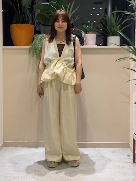 「アイテム（サロペット/オーバーオール）」を使った、ゆーみさん（レディース・156cm・20代）の夏コーディネート