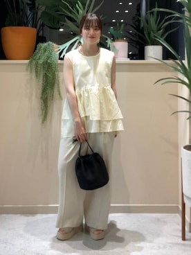 「アイテム（サンダル）」を使った、ゆーみさん（レディース・156cm・20代）の夏コーディネート