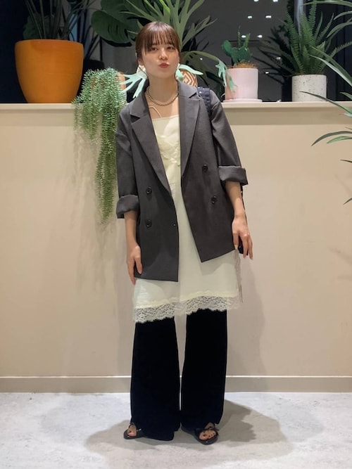 セール】スタイルUPカップアシメキャミ 991864（キャミソール