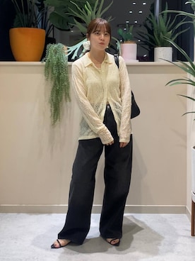 「アイテム（シュシュ）」を使った、ゆーみさん（レディース・156cm・20代）の夏コーディネート