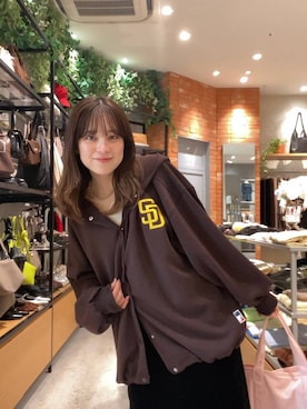 「アイテム（パーカー）」を使った、ゆーみさん（レディース・156cm）の夏コーディネート
