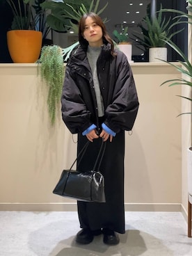 「アイテム（その他アウター）」を使った、ゆーみさん（レディース・156cm・20代）の冬コーディネート