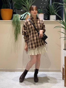 「アイテム（スカート）」を使った、ゆーみさん（レディース・156cm・20代）の夏コーディネート