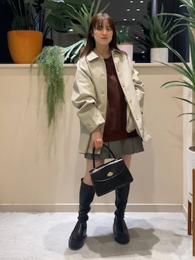 「アイテム（カバーオール）」を使った、ゆーみさん（レディース・156cm・20代）の秋コーディネート