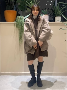 「アイテム（その他アウター）」を使った、ゆーみさん（レディース・156cm・20代）の秋コーディネート