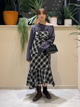 「アイテム（ワンピース）」を使った、ゆーみさん（レディース・156cm・20代）の夏コーディネート