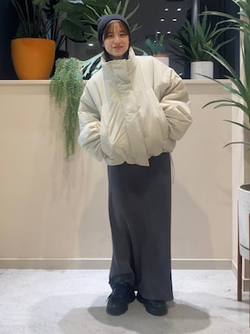 「アイテム（ニットキャップ/ビーニー）」を使った、ゆーみさん（レディース・156cm・20代）の秋コーディネート