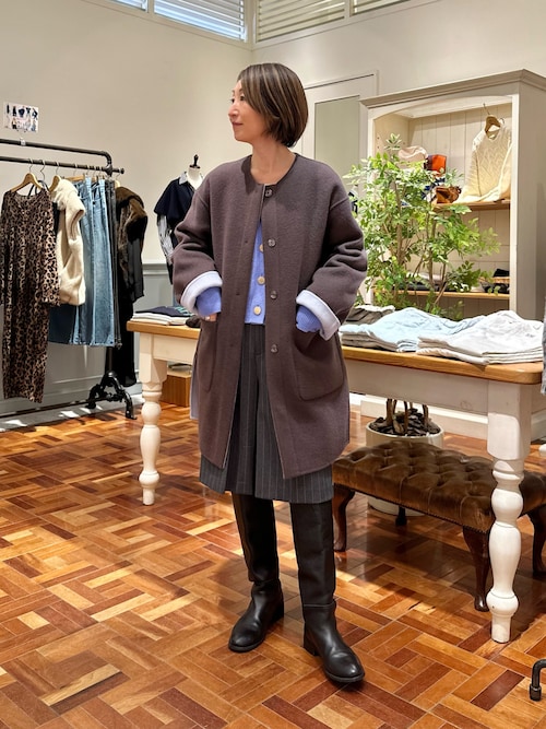 バイカラーリバーコート（ノーカラーコート）｜NOLLEY'S（ノーリーズ