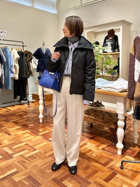 「アイテム（シャツ/ブラウス）」を使った、Yamazakiさん（レディース・157cm）の秋コーディネート