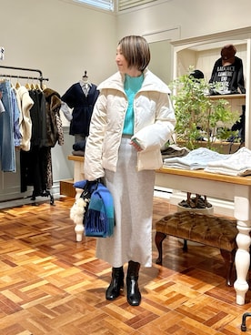 「アイテム（チャーム）」を使った、Yamazakiさん（レディース・157cm）の秋コーディネート