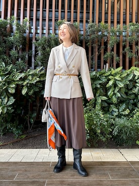 Yamazakiさん（レディース・157cm）の冬コーディネート