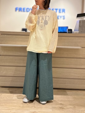 「ミッキーT」｜「アイテム（アクセサリー）」を使った、Yamazakiさん（レディース・157cm）の夏コーディネート