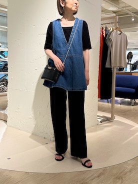 「NOLLEY’S（ノーリーズ）のアイテム（シューズ）」を使った、Yamazakiさん（レディース・157cm）の夏コーディネート