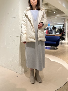 「冬服コーデ」｜「アイテム（アクセサリー）」を使った、Yamazakiさん（レディース・157cm）の冬コーディネート