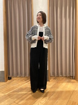 「fredy emue（フレディエミュ）のアイテム（サロペット/オーバーオール）」を使った、Yamazakiさん（レディース・157cm）の冬コーディネート