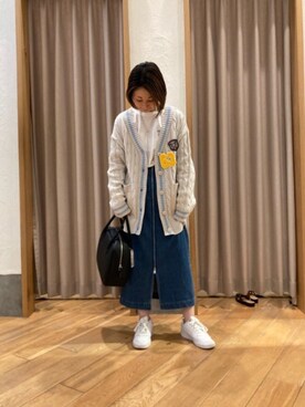 「GEVACO」｜「アイテム（アクセサリー）」を使った、Yamazakiさん（レディース・157cm）の冬コーディネート