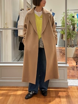 「NOLLEY’S（ノーリーズ）のアイテム（その他アウター）」を使った、Yamazakiさん（レディース・157cm）の秋コーディネート