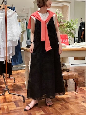 「アイテム（Tシャツ/カットソー）」を使った、Yamazakiさん（レディース・157cm）の夏コーディネート