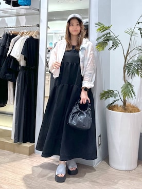 「アイテム（キャップ）」を使った、emiriさん（レディース・158cm・20代）の春コーディネート