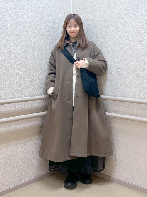 LOWRYS FARM メリノウールステンコート 906737 レディース