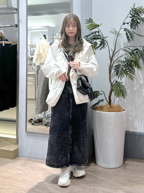 新品 ローリーズファーム LOWRYSFARM ポケットブルゾン オフホワイト LOWRYS FARM（ローリーズファーム） ブルゾン アウター ポケット